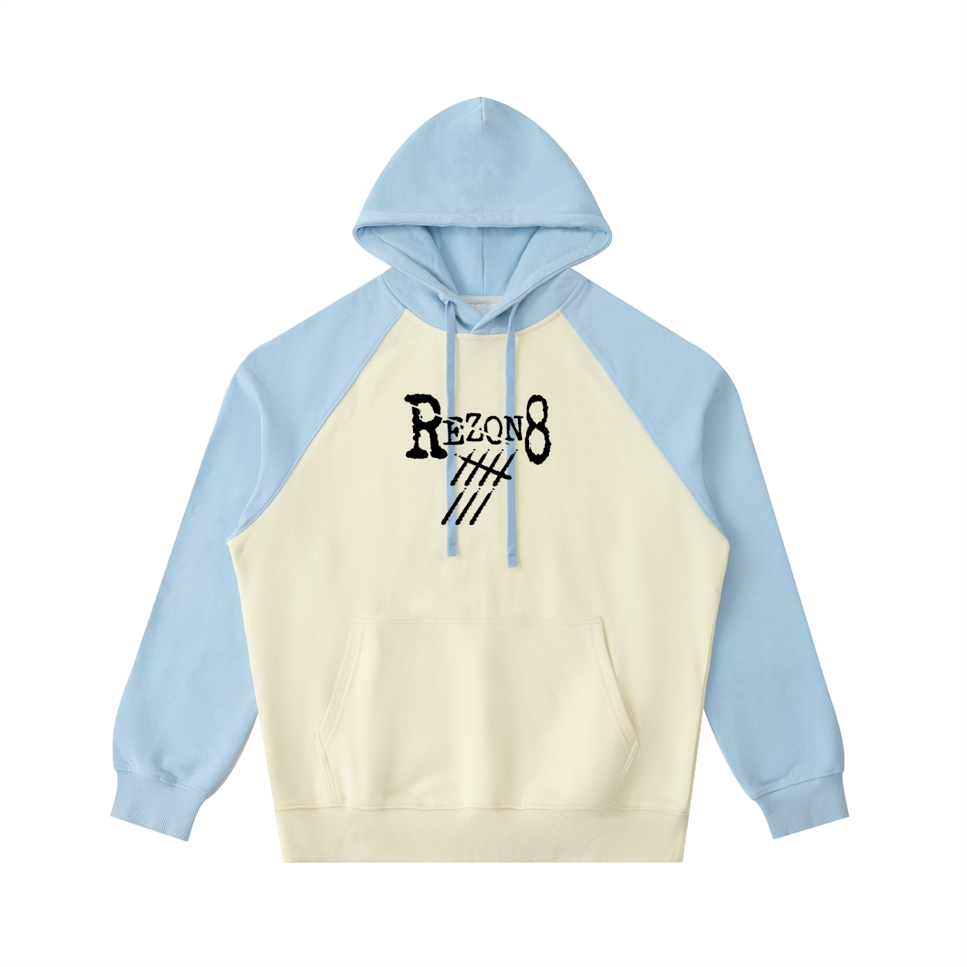 Color-Block Raglan Sleeve Hoodie