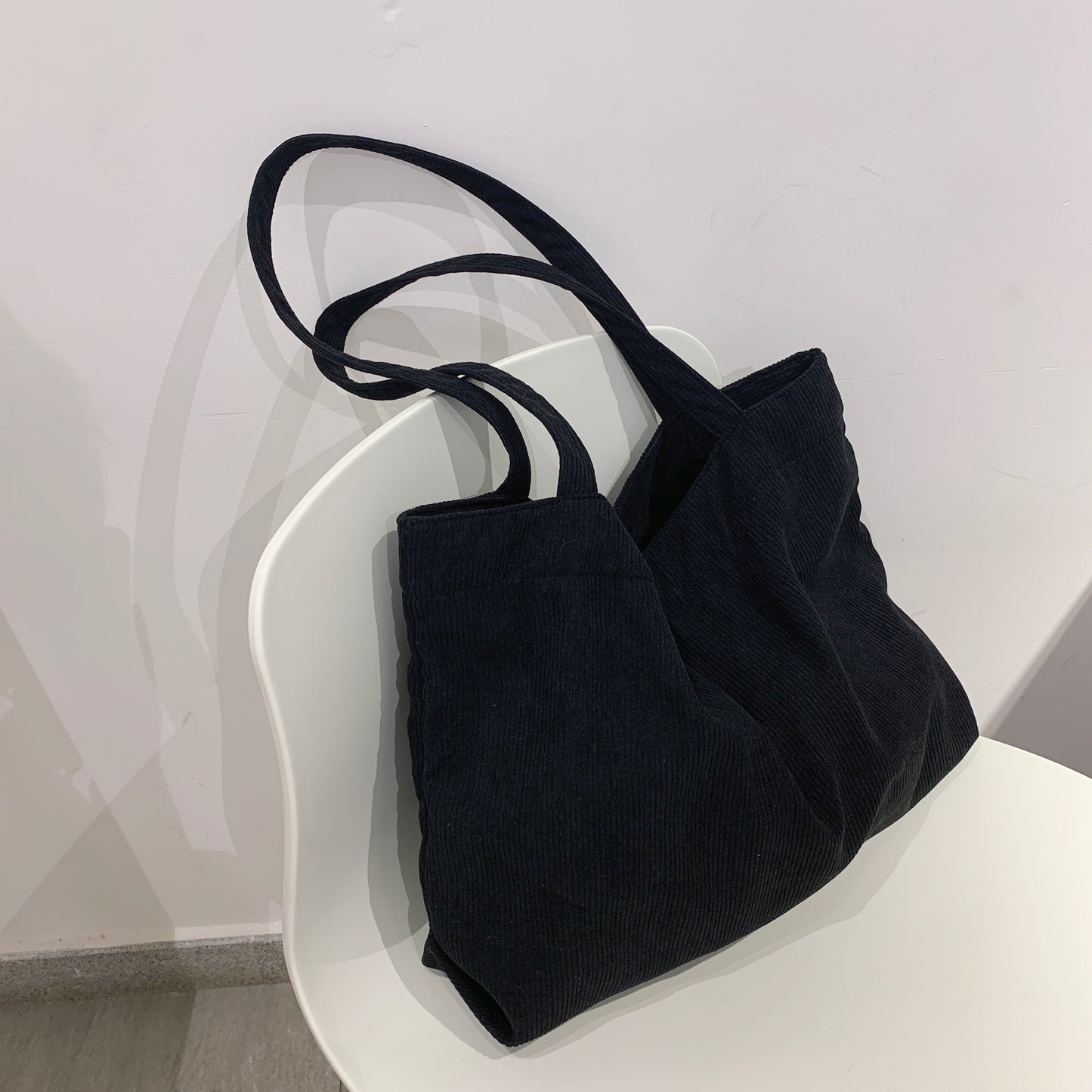 Corduroy Shopper Womens Bag Schoolbag