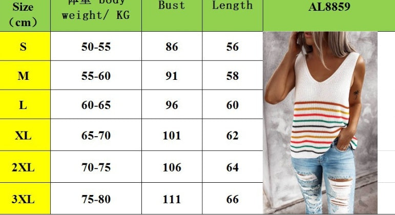 Summer Colorful Striped Blouse Shirt
