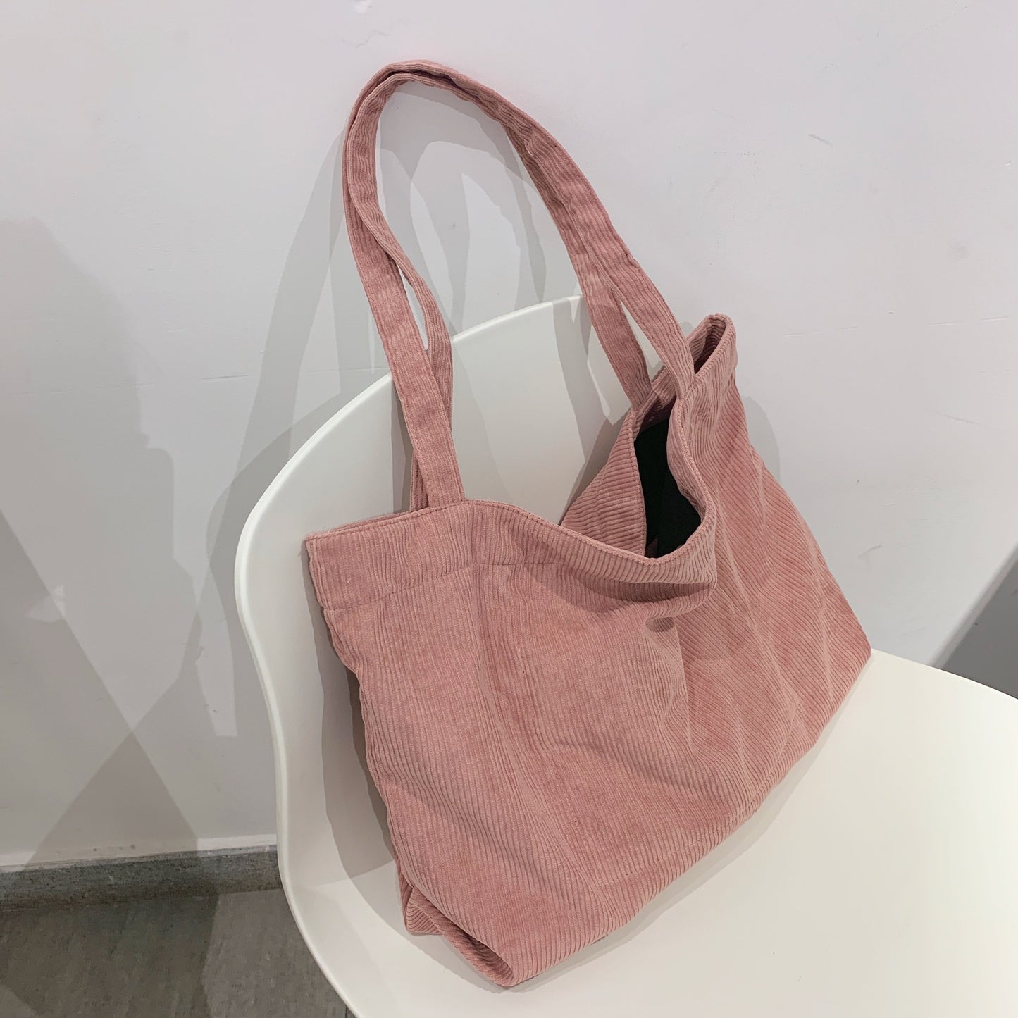 Corduroy Shopper Womens Bag Schoolbag